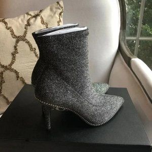 🖤 NEW Coach Metallic Knit Whitny Bootie 8.5